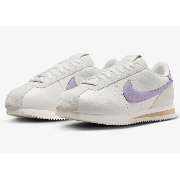 Nike Cortez SE Sail Iced Lilac Club Gold Women’s Sz 11.5 FJ4608-133 - Picture 1 of 6